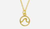 Pura Vida Wave Necklace in Gold-Necklace-Lemons and Limes Boutique