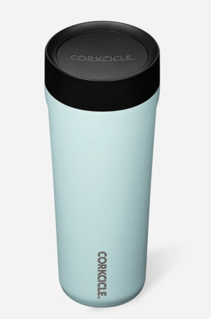 17oz Commuter Cup in Gloss Powder Blue Corkcicle-Travel Mug-Lemons and Limes Boutique
