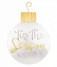 Silver Christmas Ornament Door Hanger-Home Decor-Lemons and Limes Boutique