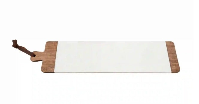 Long Wood and Marble Board-Serving Piece-Lemons and Limes Boutique