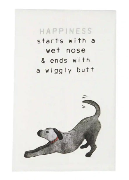 Wet Nose Dog Hand Towel-Hand Towels-Lemons and Limes Boutique