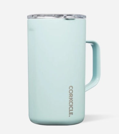 22oz Mug in Gloss Powder Blue Corkcicle-Travel Mug-Lemons and Limes Boutique