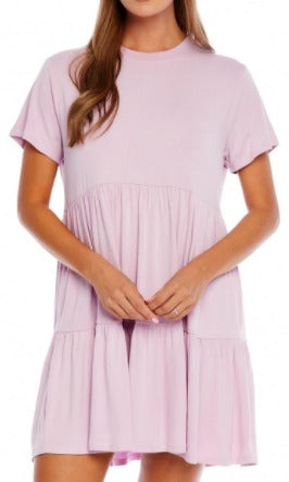 Poncey Dress in Lilac-Lemons and Limes Boutique