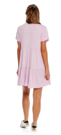 Poncey Dress in Lilac-Lemons and Limes Boutique