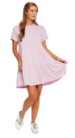 Poncey Dress in Lilac-Lemons and Limes Boutique