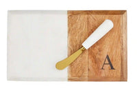 Initial Cheese Board Set-Serving Piece-Lemons and Limes Boutique