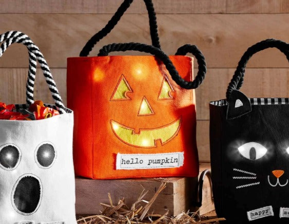 Light Up Pumpkin Candy Bag-Lemons and Limes Boutique