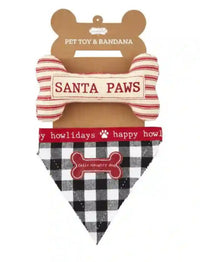 Feliz Naughty Dog Bandana and Toy Set-Lemons and Limes Boutique