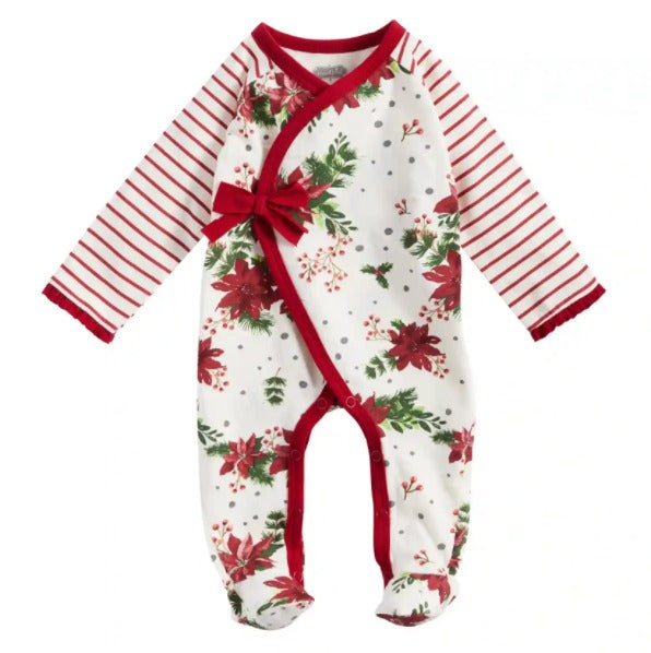 Poinsettia Sleeper-Lemons and Limes Boutique