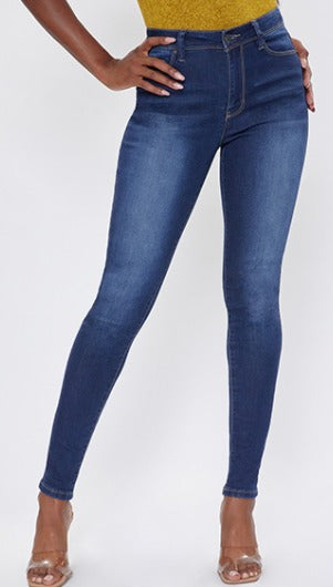 Junior High Rise Skinny Denim in New Bleach-Apparel-Lemons and Limes Boutique
