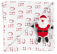 Santa Swaddle Blanket and Rattle Set-Lemons and Limes Boutique