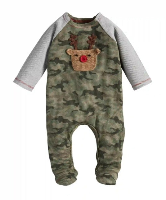 Camo Crochet Reindeer Sleeper-Lemons and Limes Boutique