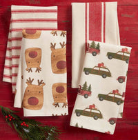 Reindeer Christmas Towel Set-Lemons and Limes Boutique
