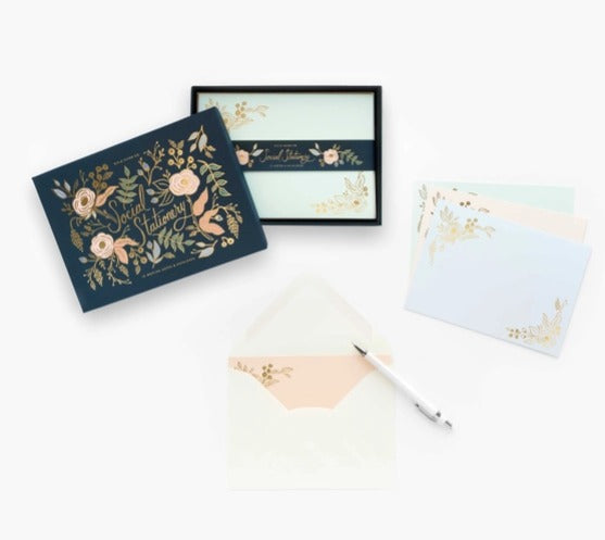 Colette Social Stationery Set-Stationery-Lemons and Limes Boutique
