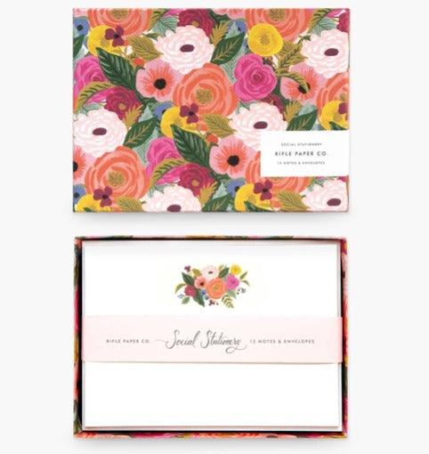 Juliet Rose Social Stationery Set-Stationery-Lemons and Limes Boutique
