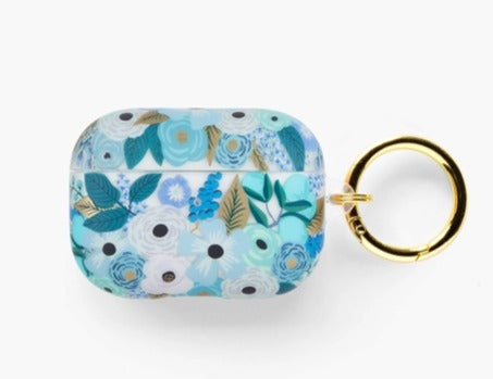 Rifle Paper -Clear Garden Party Blue Airpods Case (PRO)-Lemons and Limes Boutique