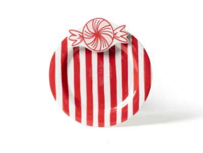 Happy Christmas Peppermint Embellishment Plate Happy Everything-Serving Piece-Lemons and Limes Boutique