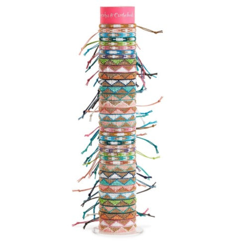 Color Beads Adjustable Bracelets - Zig Zag and Link Designs/Assorted Colors-Bracelet-Lemons and Limes Boutique