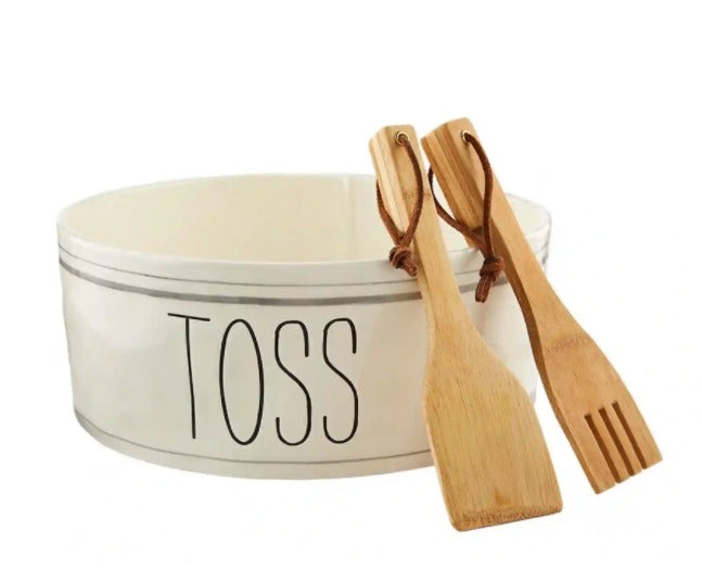 Salad Serving Set-Serving Piece-Lemons and Limes Boutique