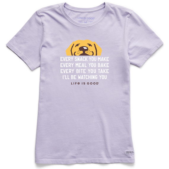 Women's I'll Be Watching You Yellow Lab Tee-Lemons and Limes Boutique