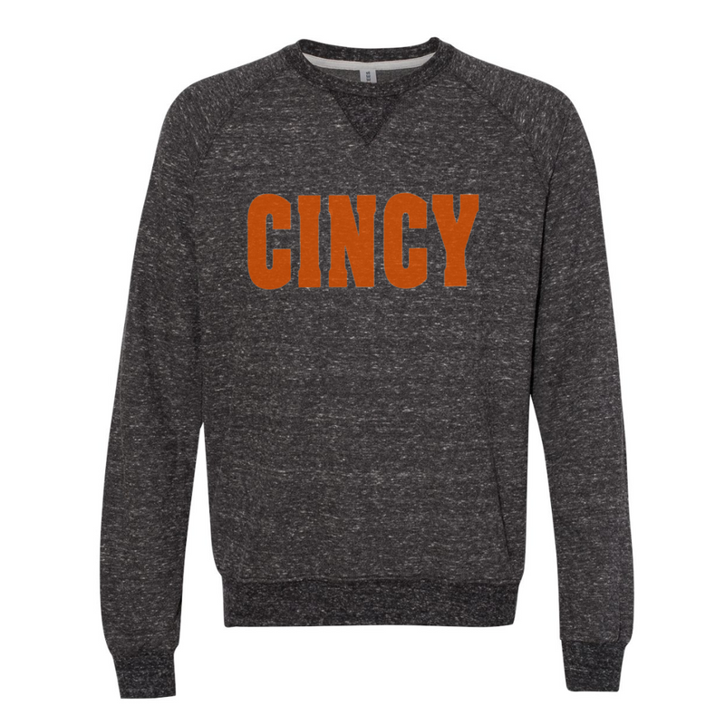 CINCY Sweatshirt on Heather Snow Charcoal--Lemons and Limes Boutique