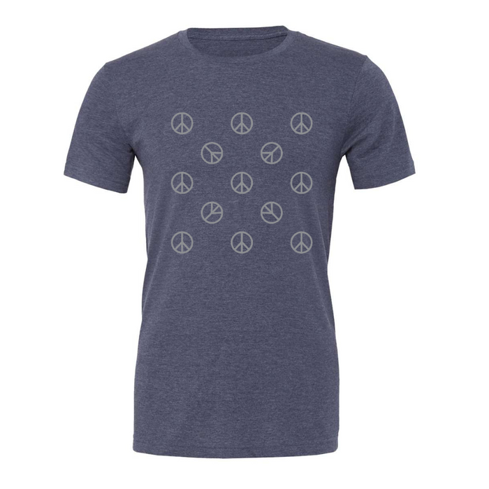 So Much Peace Graphic T-Shirt on Heathered Navy--Lemons and Limes Boutique