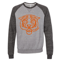 Fierce Tiger Sweatshirt on Two Tone Heathered--Lemons and Limes Boutique