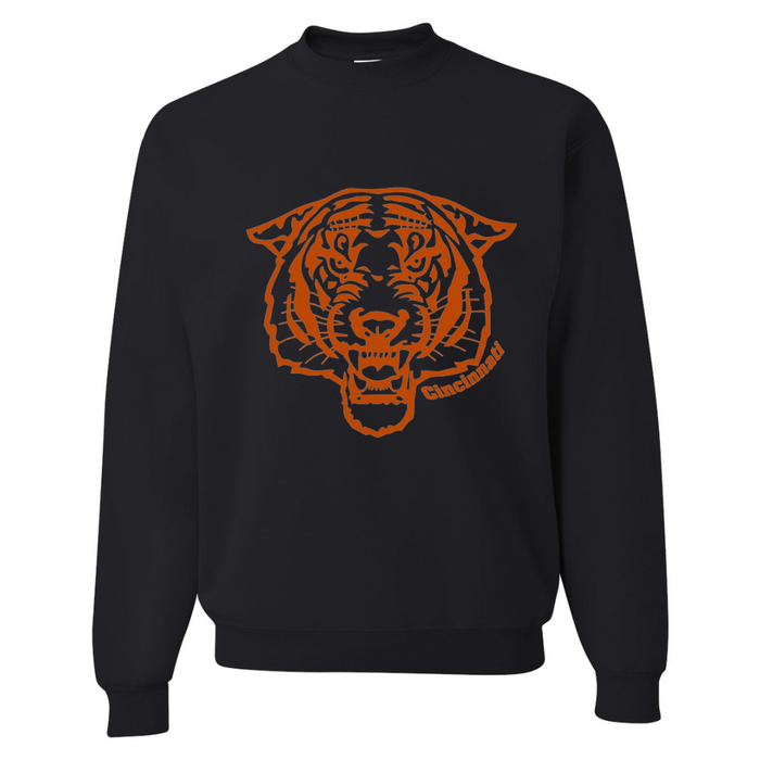 Cincinnati Fierce Tiger Crewneck- Black-Lemons and Limes Boutique