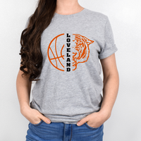 Loveland Basketball Short Sleeve T-Shirt on Athletic Heather--Lemons and Limes Boutique