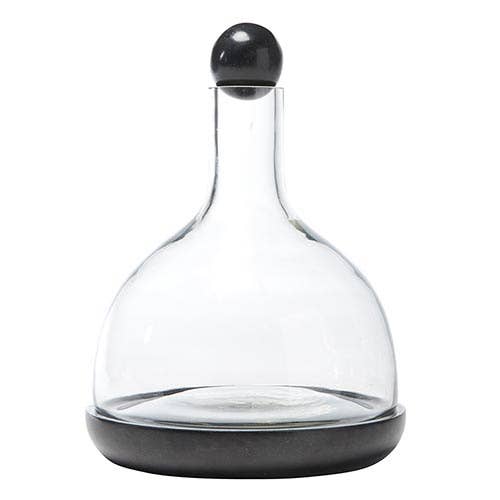 Marble+Glass Wine Carafe - Blk-Lemons and Limes Boutique