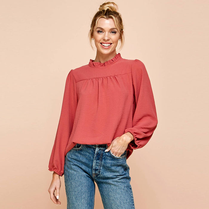Beth Blouse in Rose-Lemons and Limes Boutique