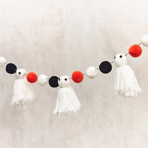Ghost Tassel Garland-Lemons and Limes Boutique