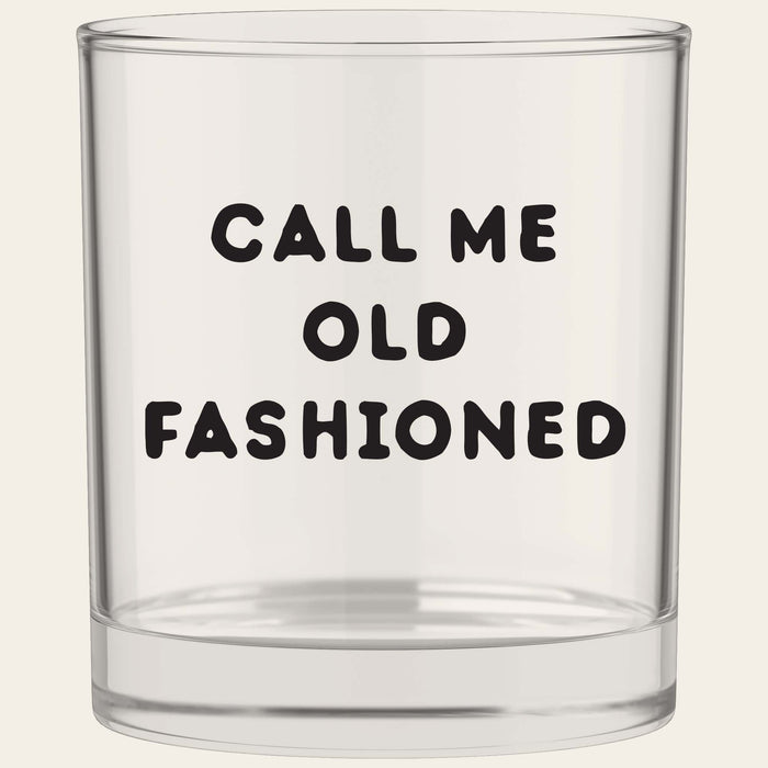 Call Me Old Fashioned Bourbon Whiskey Rocks Glass--Lemons and Limes Boutique