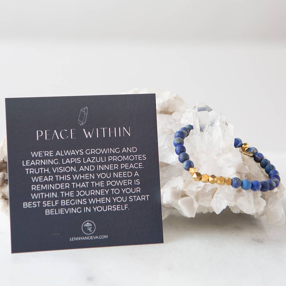 Peace Within 6mm Gemstone Bracelet--Lemons and Limes Boutique