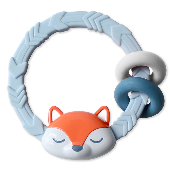 Fox Ritzy Rattle™ Silicone Teether Rattles--Lemons and Limes Boutique