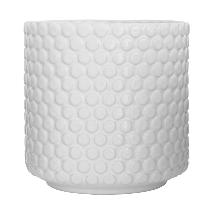 Stoneware Planter-White--Lemons and Limes Boutique