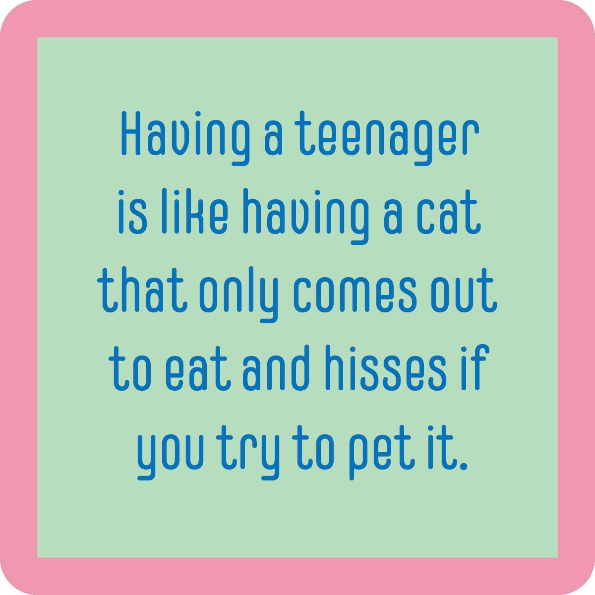 Teenager/Cat Coaster--Lemons and Limes Boutique
