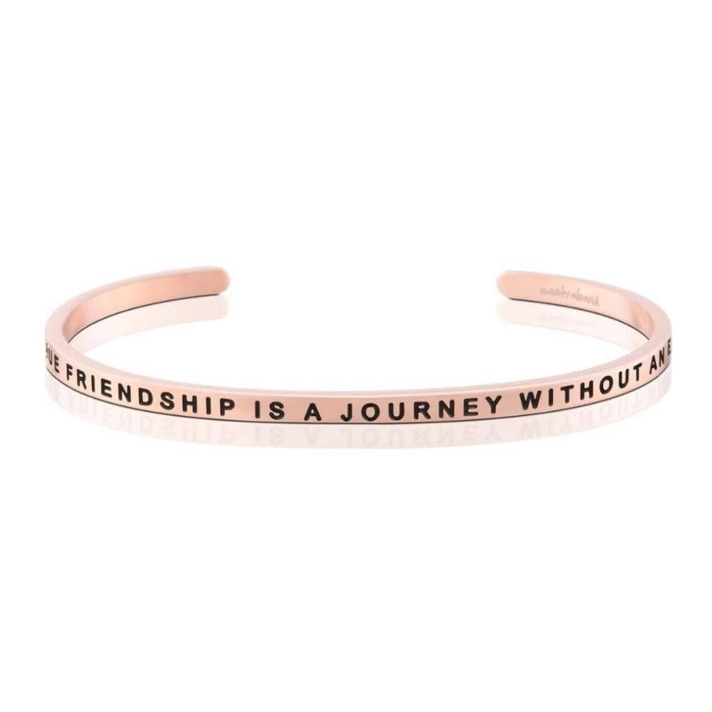 A True Friendship Is A Journey Without An End in Rose Gold-Lemons and Limes Boutique