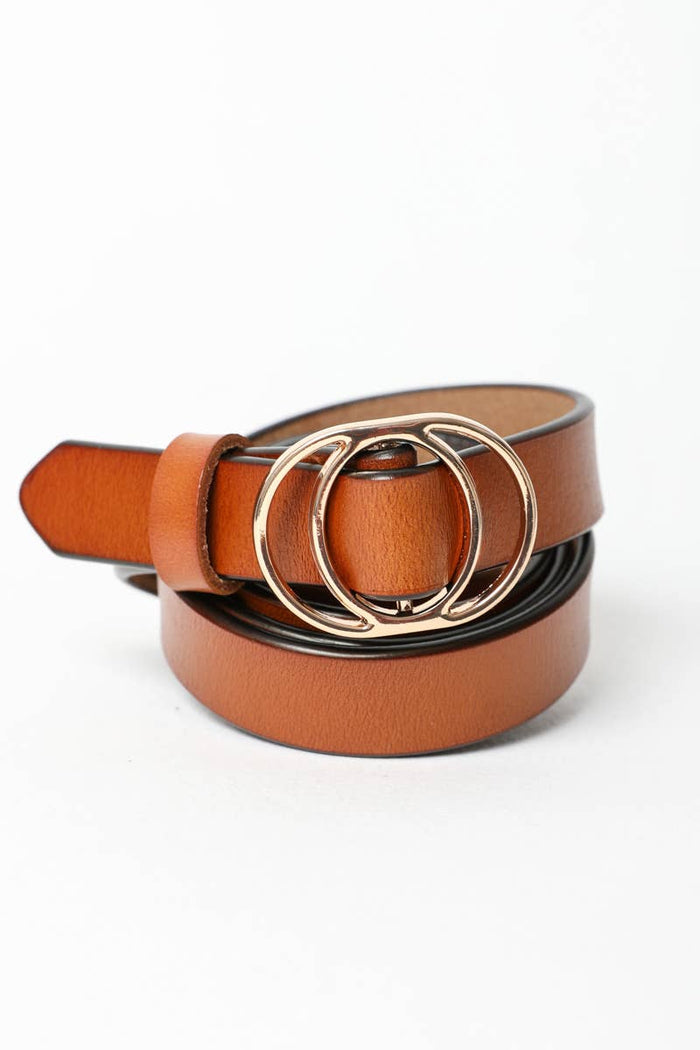 Leto Accessories - Double Ring Buckle Cinch Belt-Lemons and Limes Boutique
