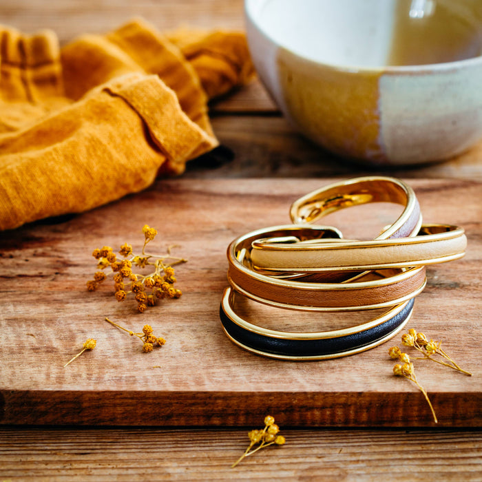 Naturelle Bangle Beige--Lemons and Limes Boutique