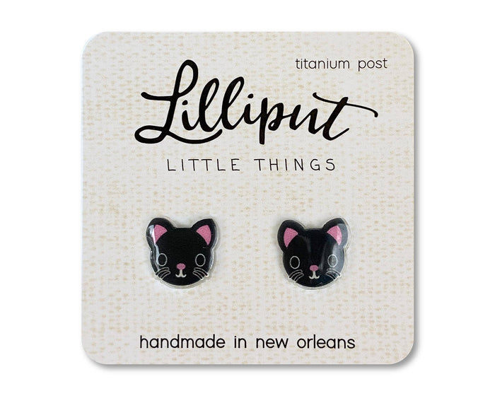 Kitty Cat Earrings--Lemons and Limes Boutique