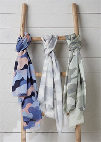 Shimmer Abstract Scarf - Blue, Grey or Sage--Lemons and Limes Boutique