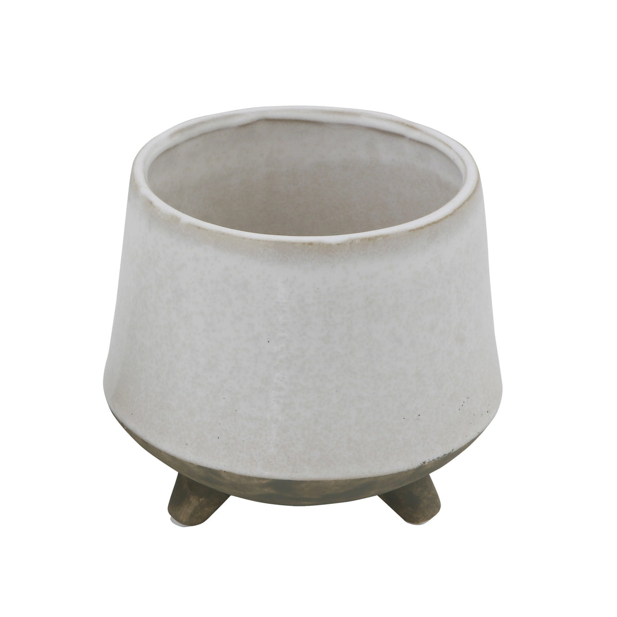Stoneware Planter with Feet-Lemons and Limes Boutique