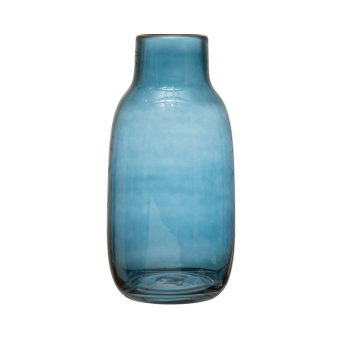 6" Glass Vase, Blue--Lemons and Limes Boutique