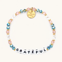 Grateful in White Bead (Other color variations) by Little Words Project Bracelet-Arrow-Lemons and Limes Boutique
