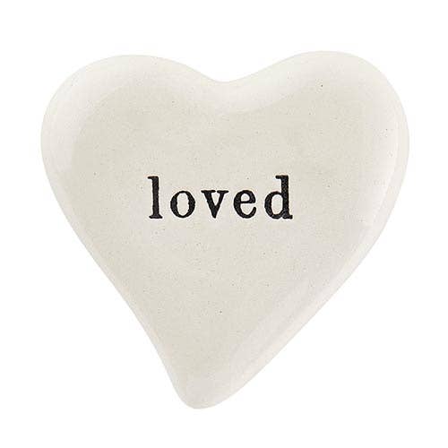 Ceramic Heart - Loved--Lemons and Limes Boutique