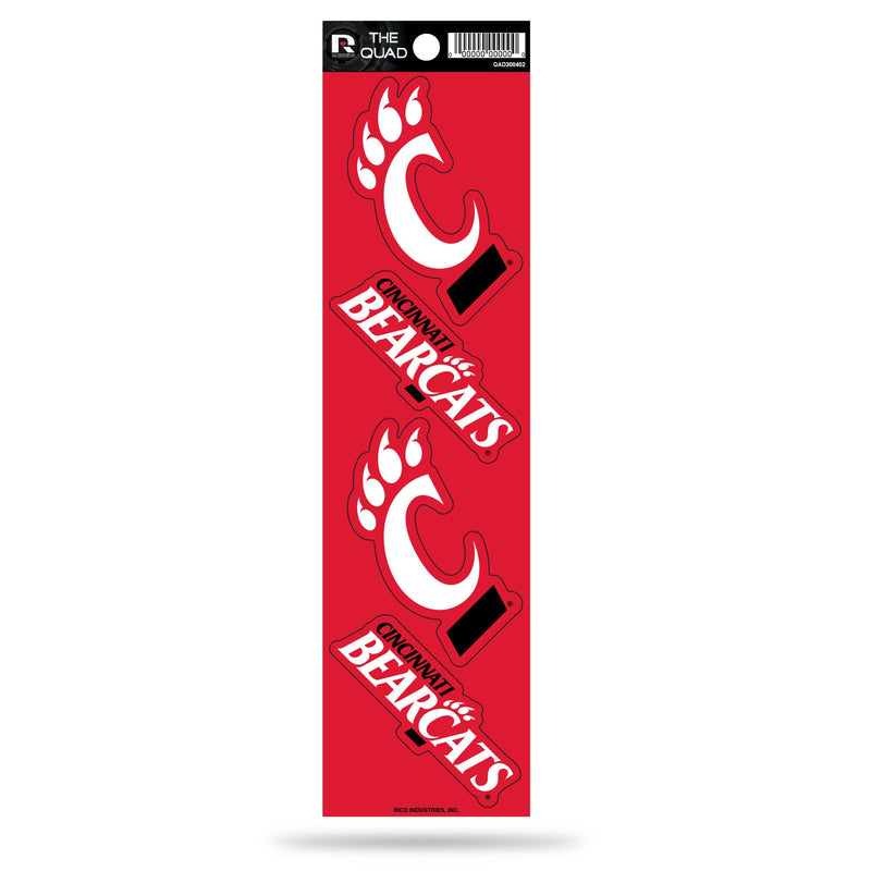 NCAA Cincinnati Bearcats Quad Decal--Lemons and Limes Boutique