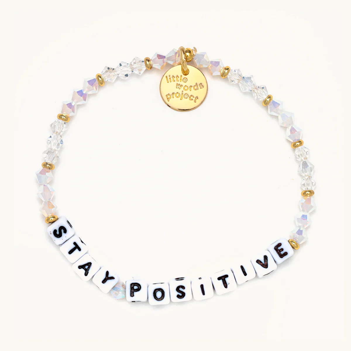 Stay Positive Bracelet in Icy by Little Words Project--Lemons and Limes Boutique