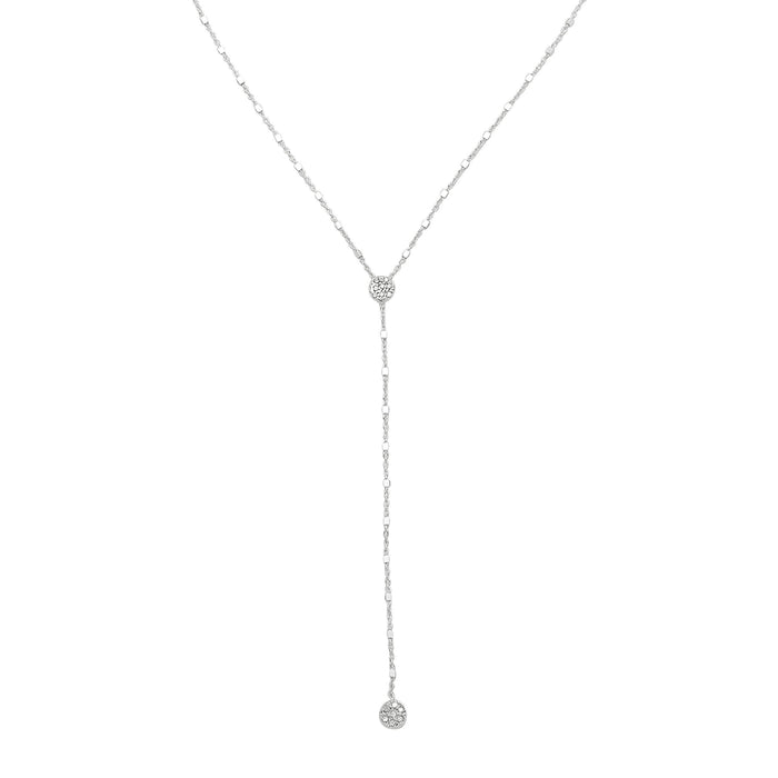 Crystal Falls Cubic Zirconia Lariat Neck Silpada-Lemons and Limes Boutique