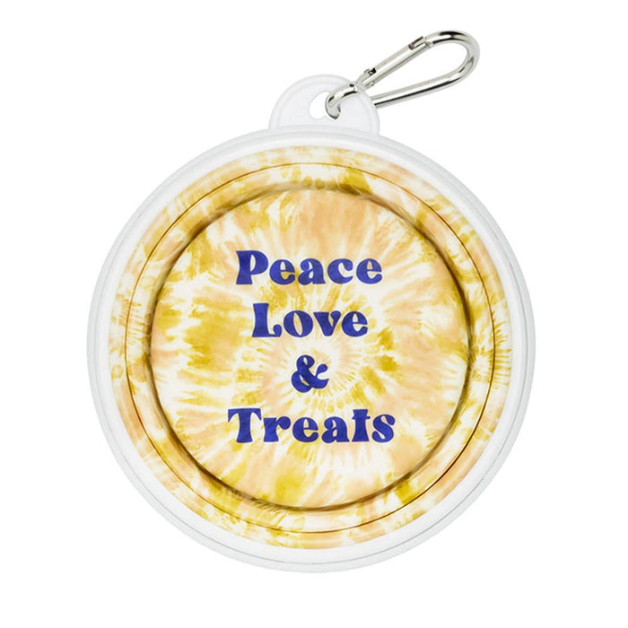 Peace Silicone Dog Bowl--Lemons and Limes Boutique